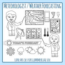 Worldwide animated weather map, with easy to use layers and precise spot forecast. Community Helper Meteorologist Weather Reporter Line Art For Commercial Use