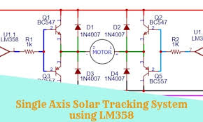 single axis solar tracking system using