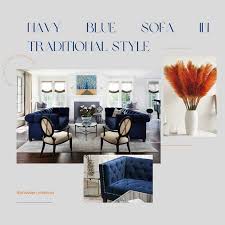 navy blue sofa living room ideas