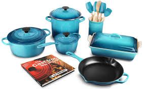 Check spelling or type a new query. Le Creuset Signature Cast Iron Cookware Set 16 Piece Caribbean Cutlery And More