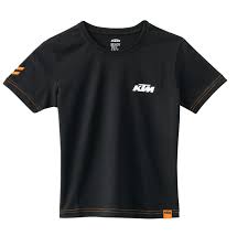 ktm racing team clic kids t shirt black
