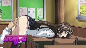 HentaiPros - Anime Schoolgirl Rubs Clit on Classmate Thinking of her  Stepbro - Pornhub.com
