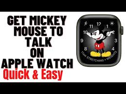 get mickey mouse to talk on apple watch