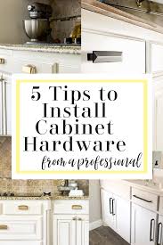 5 tips to install cabinet hardware