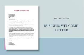 business welcome letter in word google