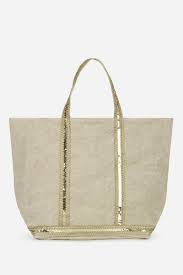 Emma Medium Linen And Sequins Cabas Tote Bag Vanessa Bruno