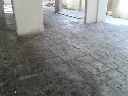 gray sted concrete for flooring