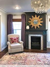 Living Room Fireplace Color White Or