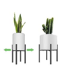 We love this look and love how you could even add. Adjustable Metal Plant Stand 9 5 To 15 Inches Mid Century Modern Plant Stand 15 Inches In