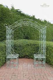 Large Iron Garden Arch And Seats