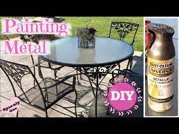 How To Paint Metal Patio Chairs Step
