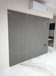 Rectangular Grey Wooden Wall Panels