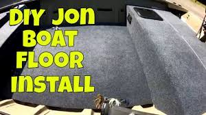 diy jon boat floor install