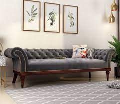 Buy Modern Velvet Sofa Set In