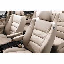 Cream Color Plain Leather Car Seat Cover