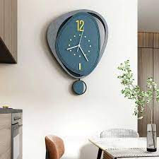 Modern Blue Clock Creative Shaped