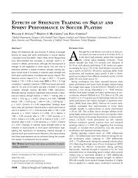 sprint performance in soccer players