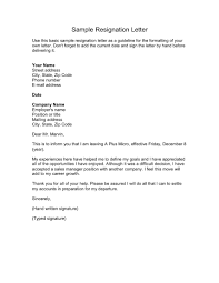 18 resignation letter template page 2