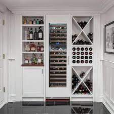 built in wine fridge design ideas