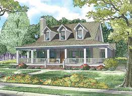 cape cod house with wrap around porch