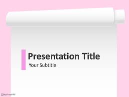 Free Scroll Paper Banner Powerpoint Template Download Free