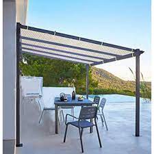 Sx 6 Ft X 15 Ft 90 Sun Shade Fabric For Pergola Cover Porch Vertical Screen Beige