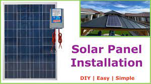 solar panel installation 100w