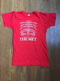 Vintage 80s The Met Seating Chart Metropolitan Opera Lincoln Center New York City Red Cotton T Shirt