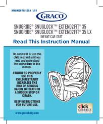 User Manual Graco Snugride Snuglock