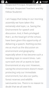 Yes, it is in our hands, my beloved teacher, students & friends to transform & improve this environment.in my speech, i would like to bring it to the attention the different kinds of environmental problems & how we can make a positive difference. Prepare A Speech To Be Delivered By You On Environment Day Celebration In Your School Paying Stress Brainly In