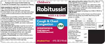 Childrens Robitussin Cough And Chest Congestion Dm Liquid