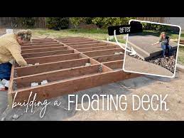 Building A Floating Deck With