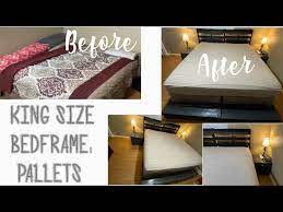 Diy King Size Bed Frame Made From