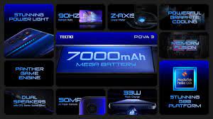 Tecno Pova 3 announced with 90Hz LCD and 7,000 mAh battery - GSMArena.com  news