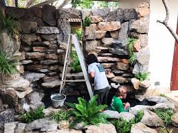 Rock Wall Water Feature For Homes In