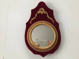 Miniature Convex Wall Mirror 1950s For