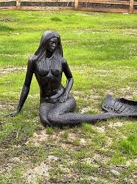 Aluminum Lifesize Mermaid Statue