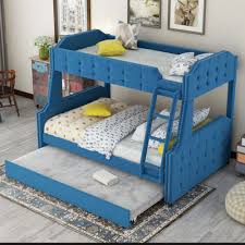 Twin Over Full Upholstered Bunk Bed