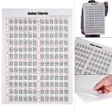 Details About Acoustic Electric Guitar Chord Scale Chart Poster Tool Lessons Us Ship