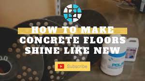 how to make concrete floors shine like