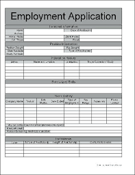Template Job Application Form 8 Free Documents Download