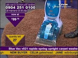 vax dual v upright carpet washer demo