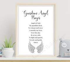 Guardian Angel Prayer Art Print Angel