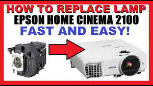 how to replace l in epson projector