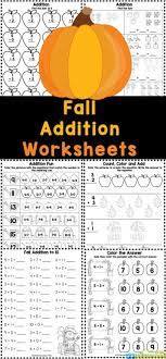 Free Printable Fall Addition Worksheets