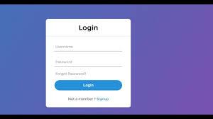 design login form using html and css
