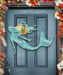 Outdoor Decor Mermaid Wall Hanging