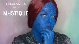 mystique makeup tutorial x men makeup