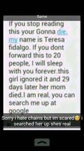 More images for teresa fidalgo chain message » Teresa Fidalgo Is A Whore My Silly Personal Opinion
