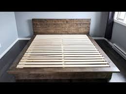 diy bed frame easy diy wooden bed
